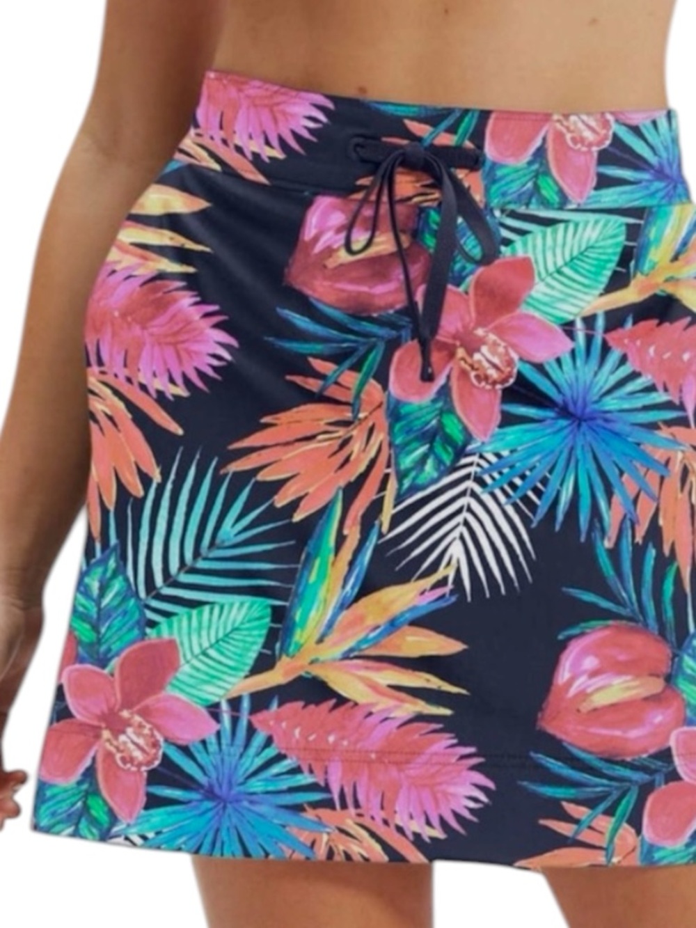 Speedo Floral Drawstring Sportswear
Swimwear Pickleball Golf Skirt Skort SZ XL